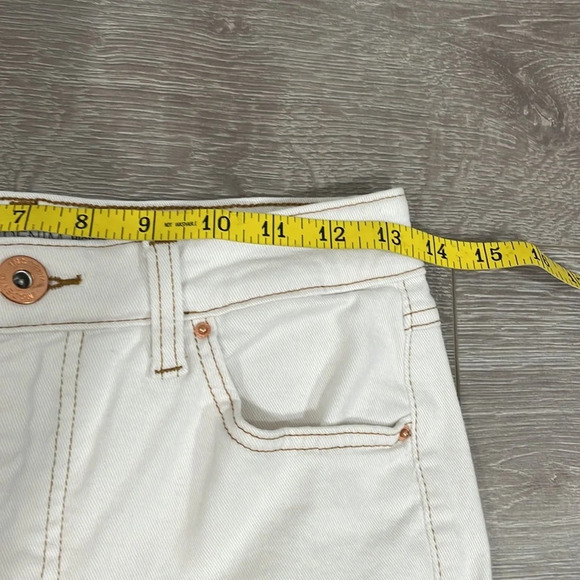 NWOT INC International Concepts Denim Jeans High Rise Wide Leg Crop Raw … - Picture 8 of 16